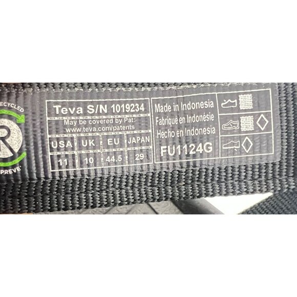 Teva Men's Hurricane XLT2 Water-Resistant Sandals Size 11 M 1019234 - Picture 5 of 7